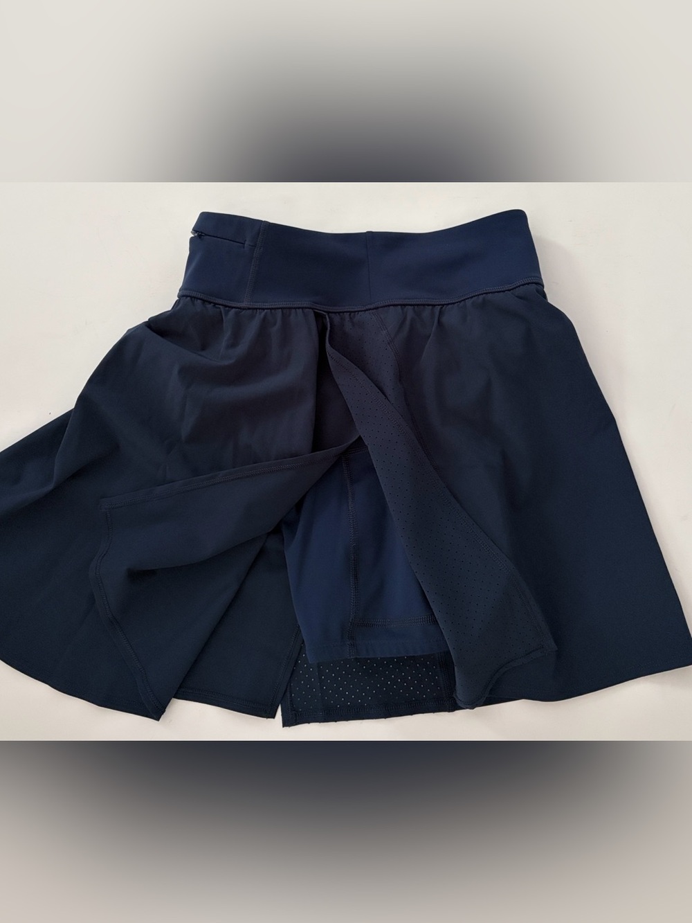 SPANX SPANXshape™ Get Moving 17-Inch Skort Tennis Golf Skirt Navy Blue Small - Picture 15 of 15